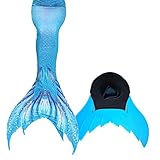 Xyfushi Meerjungfrauenflosse zum Schwimmen mit Monoflosse für...